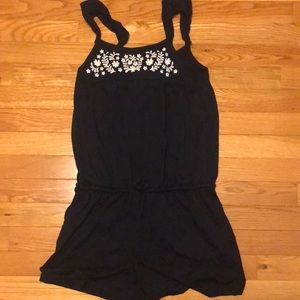 Gap kids embroidered romper navy XL